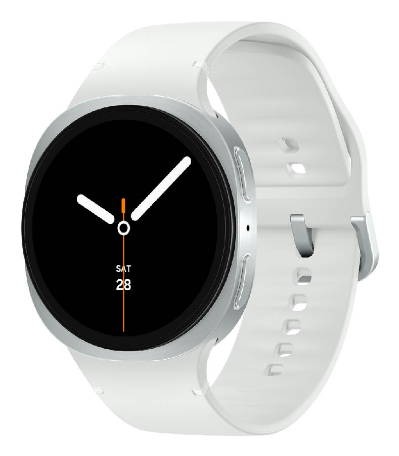 Samsung Galaxy Watch8 SM-L330NZSAXEF smartwatch / sport watch 3.81 cm (1.5") AMOLED 44 mm Digital 480 x 480 pixels Silver Wi-Fi GPS (satellite)