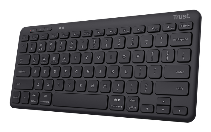 Trust Lyra keyboard Office USB + RF Wireless + Bluetooth German Black