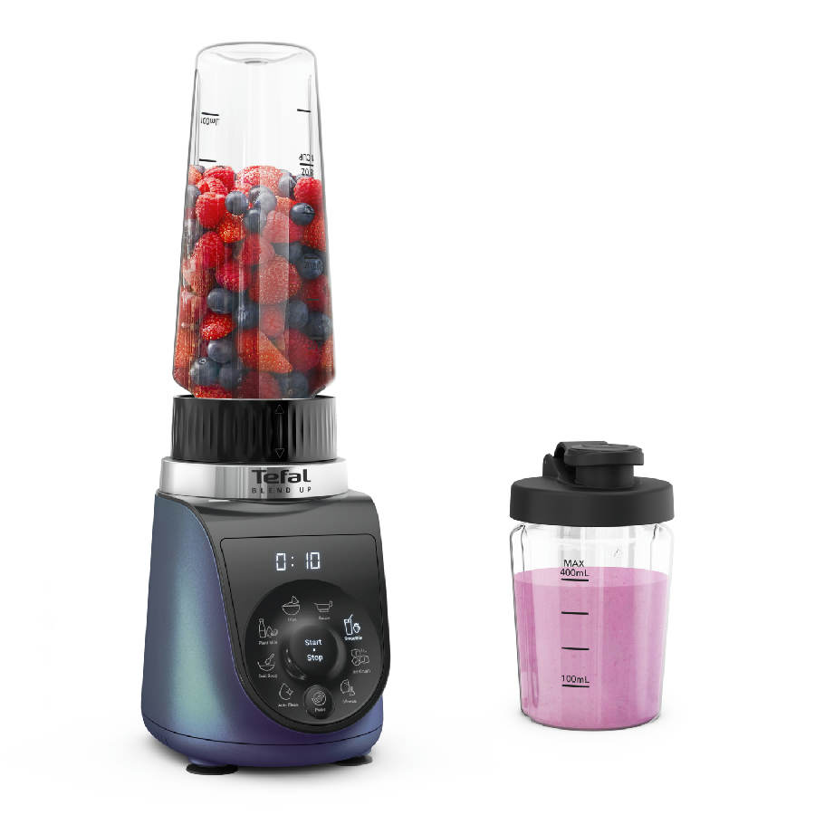 Tefal Blend Up BL19H4F0 blender 0.85 L Tabletop blender 1000 W Blue, Transparent