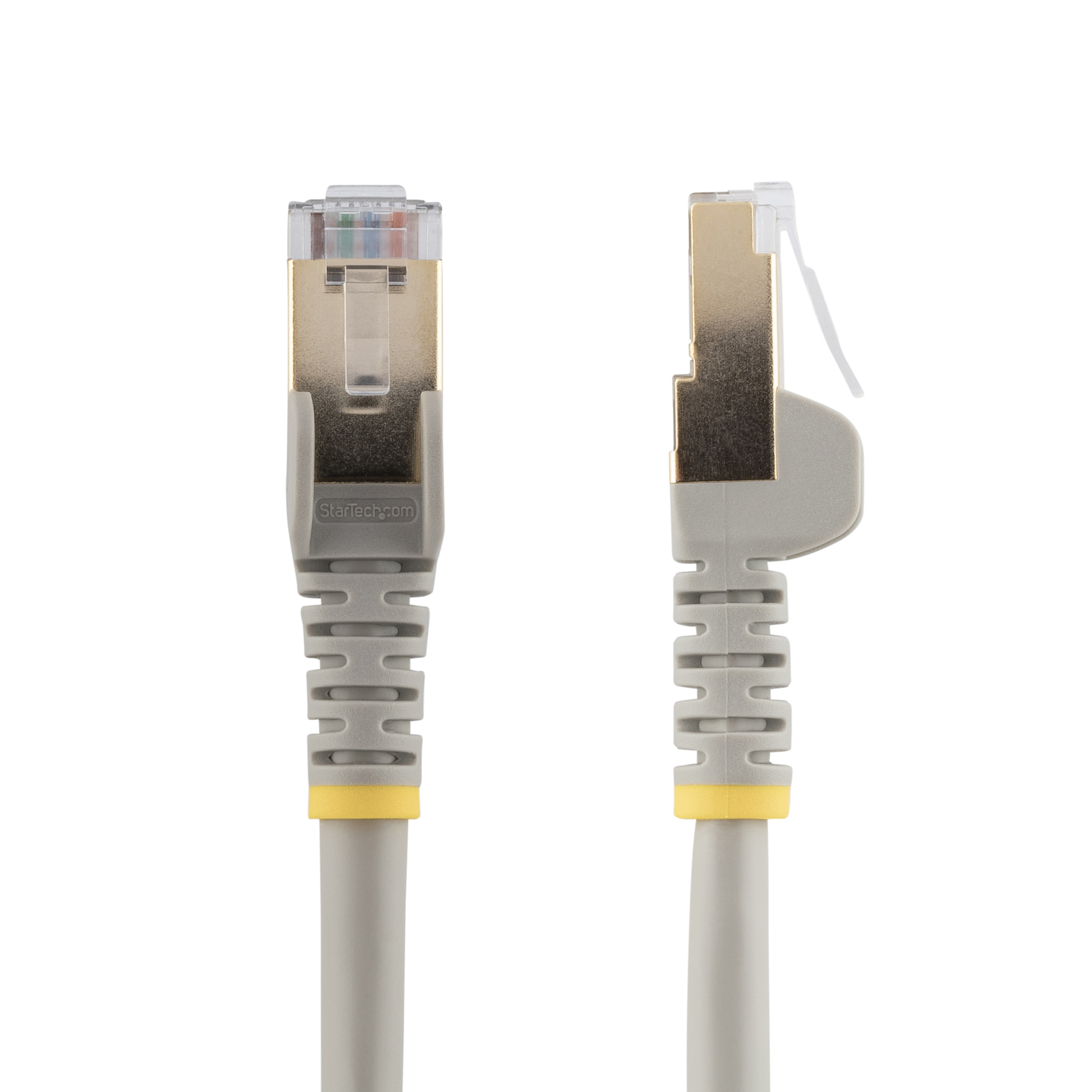 StarTech.com 1m CAT6a Ethernet Cable - 10 Gigabit Shielded Snagless RJ45 100W PoE Patch Cord - 10GbE STP Network Cable w/Strain Relief - Grey Individually Tested/Wiring is UL Certified/TIA
