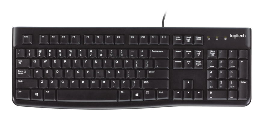 Logitech K120 for Business keyboard Universal USB Hebrew Black
