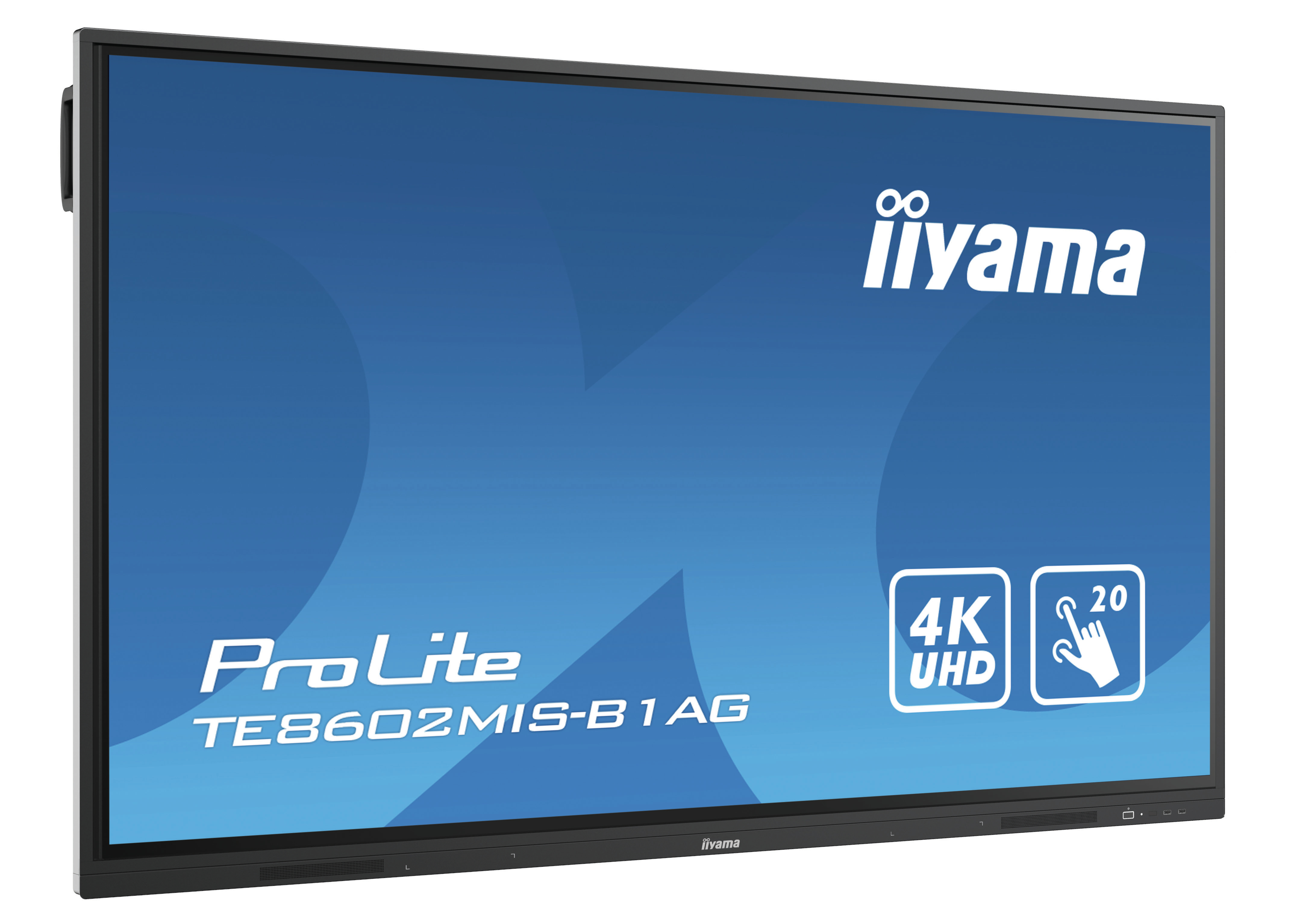 iiyama TE8602MIS-B1AG Signage Display Interactive flat panel 2.18 m (86") IPS Wi-Fi 350 cd/m² 4K Ultra HD Black Touchscreen Built-in processor Android 9.0