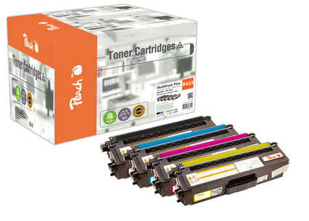 Peach PT844 toner cartridge 5 pc(s) Compatible Black, Cyan, Magenta, Yellow