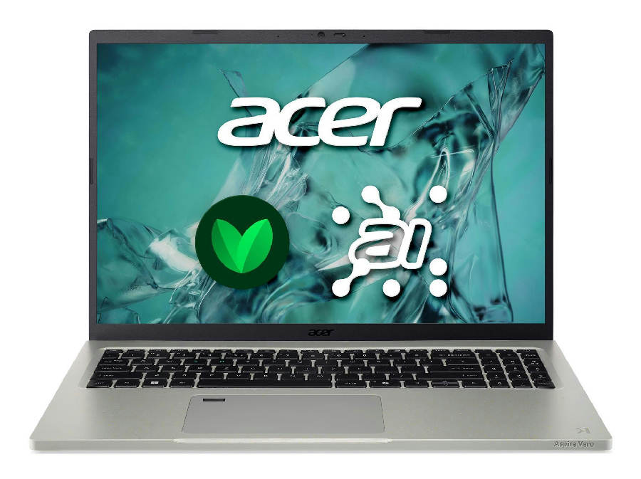 Acer Aspire AV16-71P-57YB Intel Core Ultra 5 225H Laptop 40.6 cm (16") WUXGA 16 GB LPDDR5x-SDRAM 512 GB SSD Wi-Fi 7 (802.11be) Windows 11 Home German Grey
