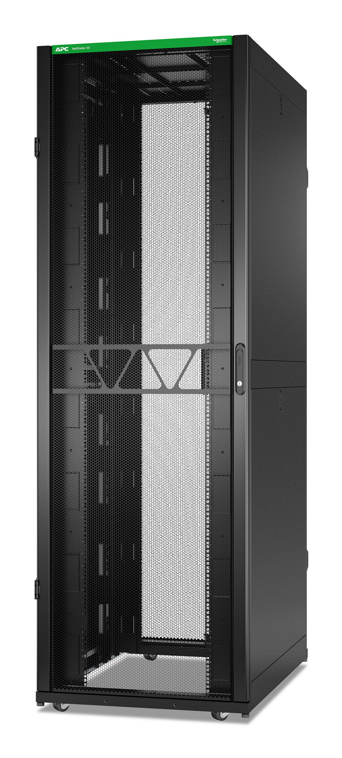 APC NetShelter SX, Server Rack Enclosure, Gen 2, 52U, 2436H x 800W x 1200D mm, with Sides, Black