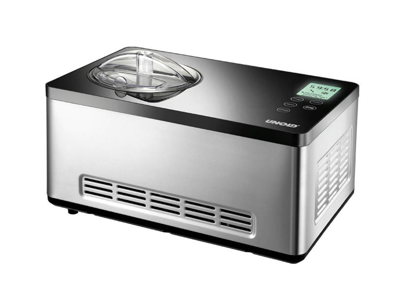 Unold 48845 ice cream maker Compressor ice cream maker 2 L 180 W Black, Stainless steel