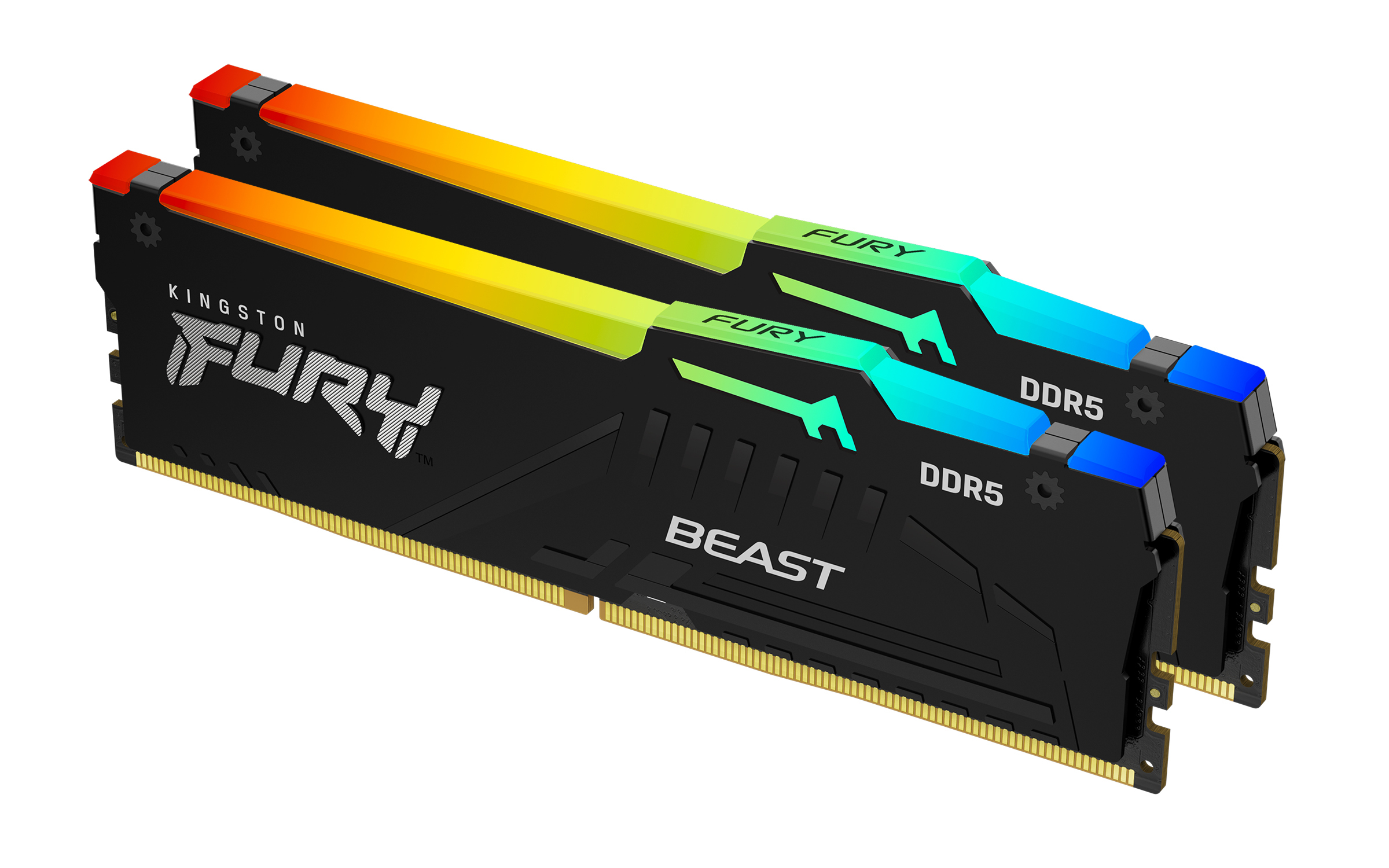 Kingston Technology FURY Beast 16GB 4800MT/s DDR5 CL38 DIMM (Kit of 2) RGB