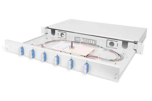 Fiber Optic Splice Box, Equipped, SC, OS2