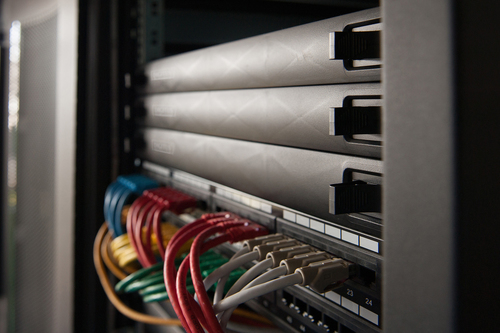 1U Blank Panel, snap-in, for network- and server cabinets