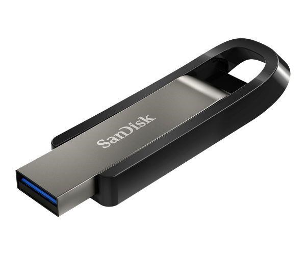 SanDisk Extreme Go USB flash drive 256 GB USB Type-A 3.2 Gen 1 (3.1 Gen 1) Stainless steel