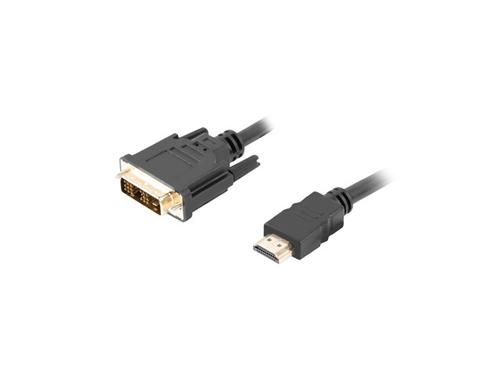 Lanberg CA-HDDV-10CC-0005-BK video cable adapter 0.5 m HDMI Type A (Standard) DVI-D Black