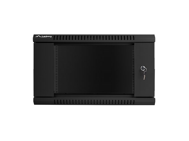 Lanberg WF01-6406-10B rack cabinet 6U Wall mounted rack Black