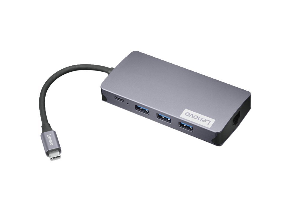 Lenovo GX91M73946 laptop dock/port replicator Wired USB 3.2 Gen 1 (3.1 Gen 1) Type-C Grey