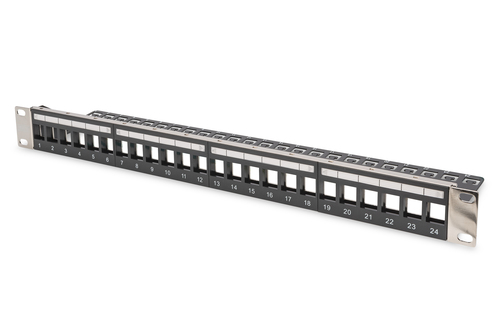 Digitus Modular Patch Panel for Keystone Jack 1U Rack Mount - Unloaded