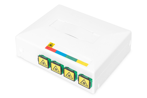 FTTH enclosure with 4 x SC SX couplers