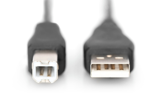ASSMANN Electronic AK-300102-030-S USB cable USB 2.0 3 m USB A USB B 0.48 Gbit/s Black
