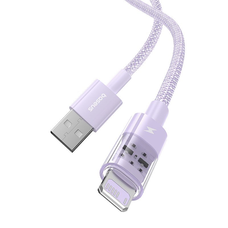 Baseus Gem USB To Lightning Cable 2.4A 1m - Purple