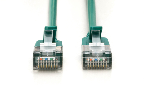 CAT 6A F-FTP Slim patch cord, 5m, green