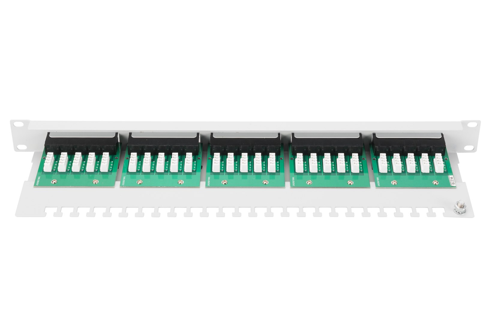 CAT 3 ISDN Patch Panel, unshielded, grey