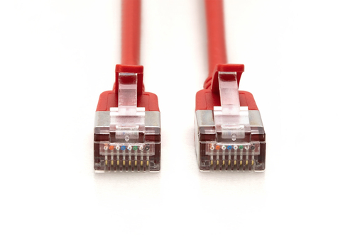 CAT 6A F-FTP Slim patch cord, 1m, red