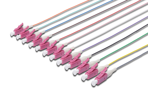 colored pigtails, LC OM4 50/125 µ, Simplex