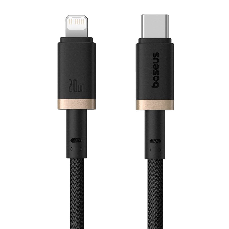 Baseus Dura Type C Fast Charging Cable For IP 20W 1m - Black/Gold