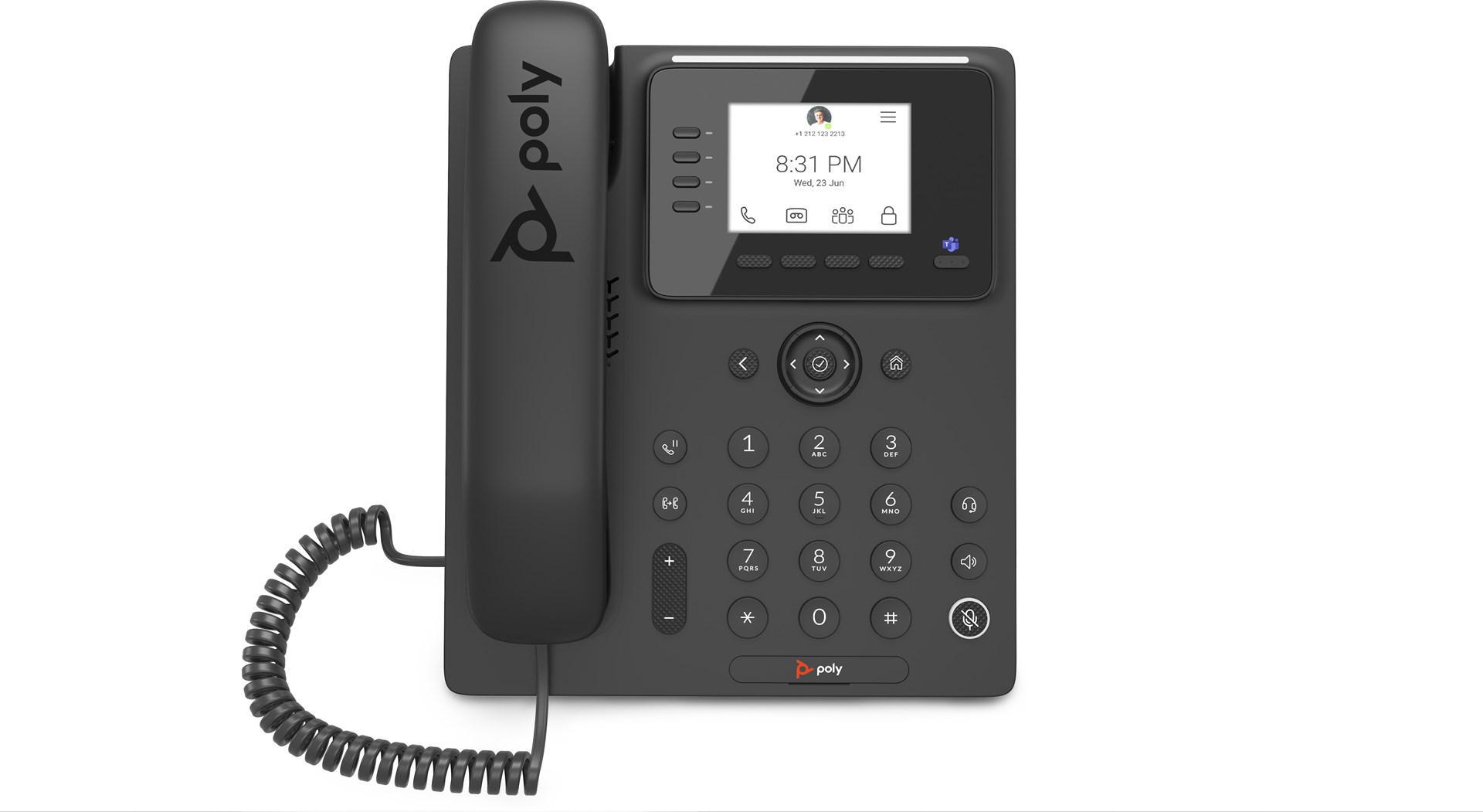 HP Poly CCX 350 Business Media Phone for Microsoft Teams and PoE-enabled