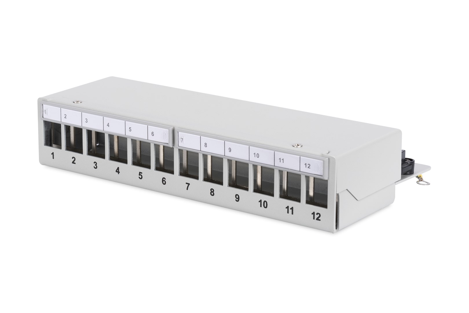 Desktop Modular Patch Panel, shielded, 12-port