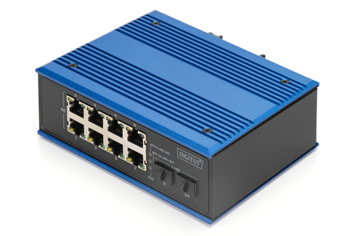 Industrial 8 +2 port Gigabit Ethernet switch