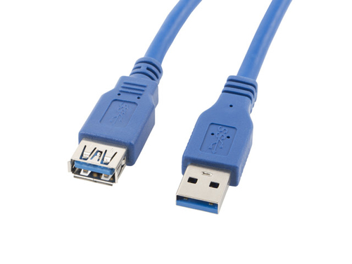 Lanberg CA-US3E-10CC-0030-B USB cable 3 m USB A Blue