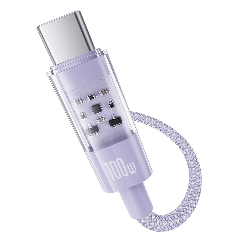 Baseus Gem USB-A To USB-C Cable 1m 100W - Purple