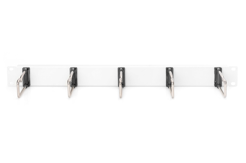 Cable Management Panel with Steel Rings for 482.6 mm (19") Cabinets, 1U