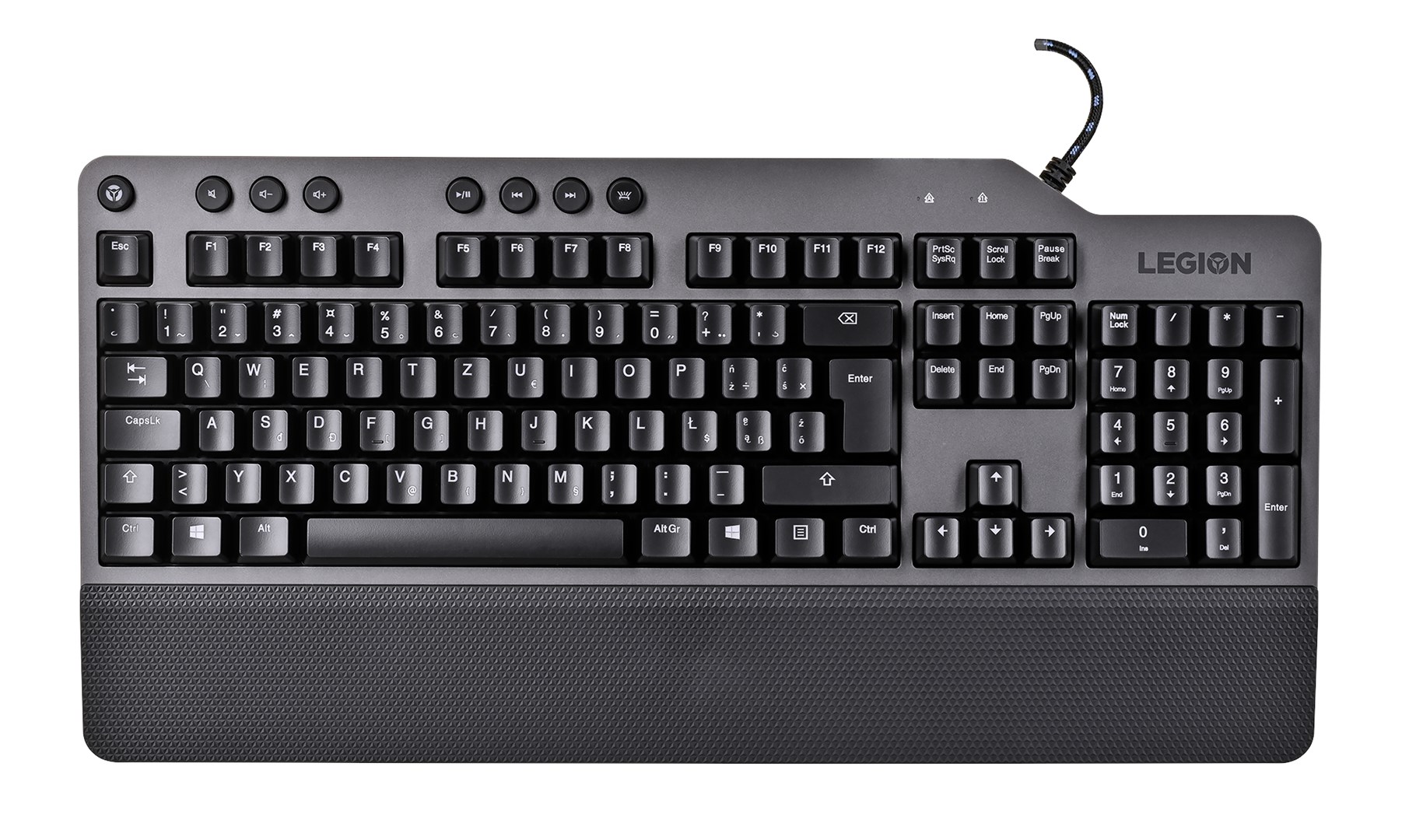 Lenovo Legion K500 Keyboard - QWERTZ - Black/Grey