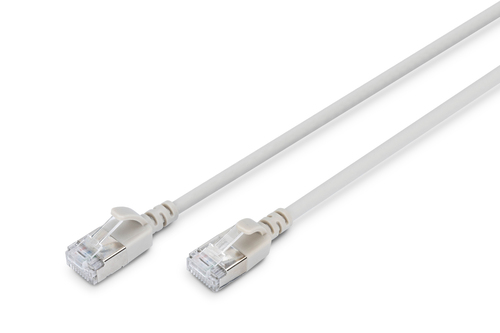 CAT 6A F-FTP Slim patch cord, 0.3 m, gray