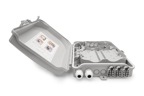 FTTH Outdoor Distribution Box for 24 LC/Duplex, SC/ Simplex couplers