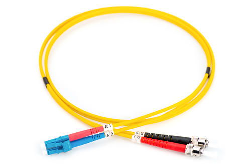 Fiber Optic Singlemode Patch Cord, LC / ST