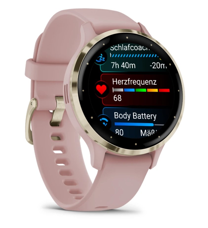 Garmin Venu 3S - Dust Rose/Soft Gold Smartwatch