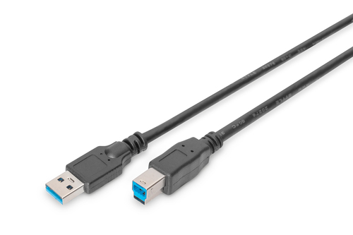 ASSMANN Electronic AK-300115-018-S USB cable USB 3.2 Gen 1 (3.1 Gen 1) 1.8 m USB A USB B Black