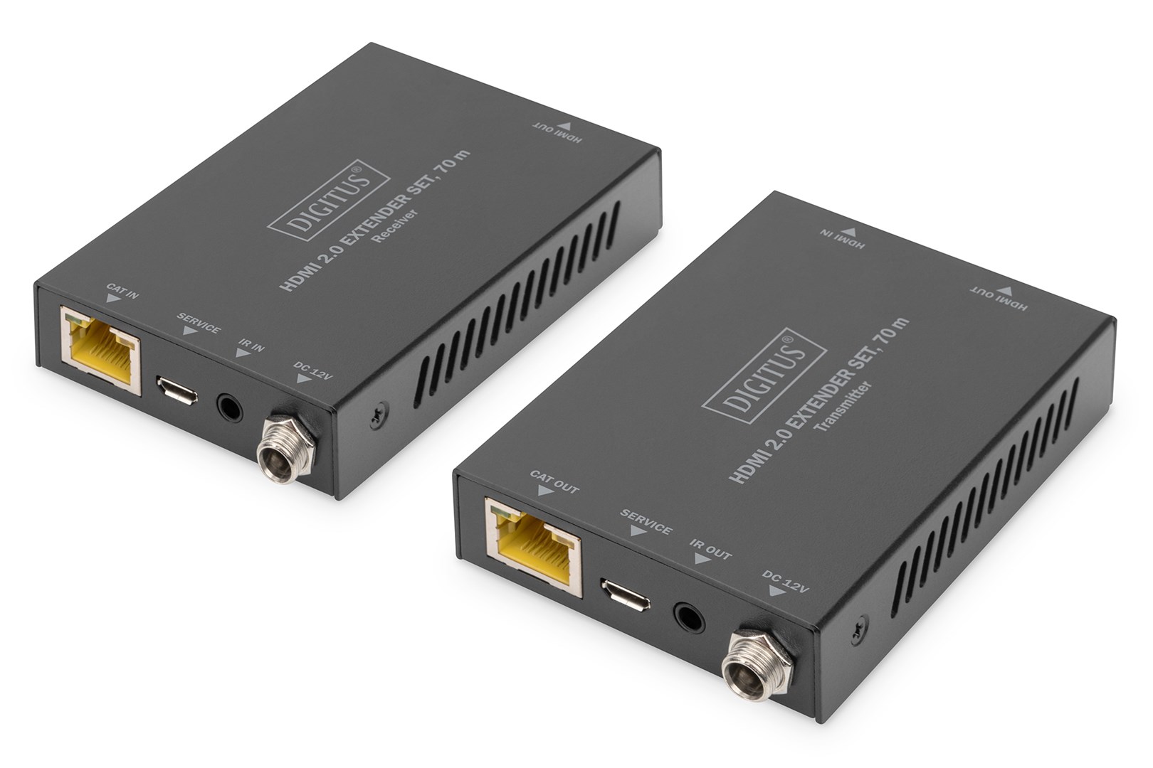 HDMI extender set, 4K/60Hz, 70 m
