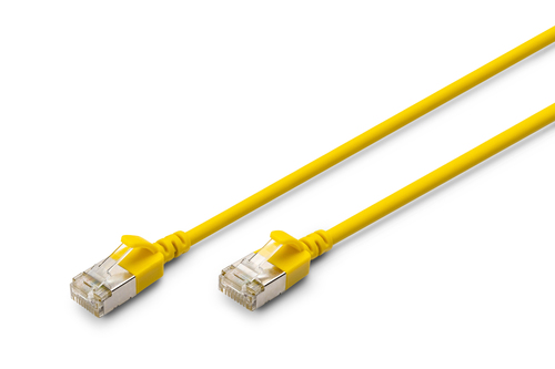 CAT 6A F-FTP Slim patch cord, 2m, yellow