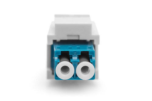 Fiber optic LC/LC duplex coupler, Singlemode, Keystone module