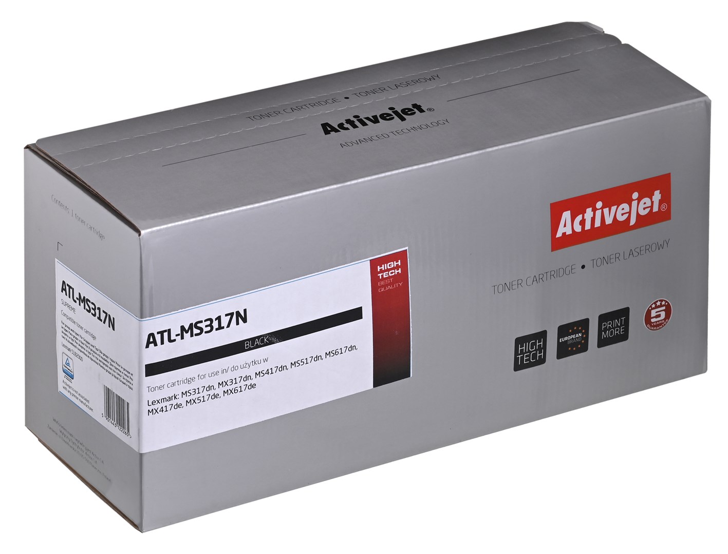 Activejet toner ATL-MS317N for Lexmark; Replacement Lexmark 51B2000, Supreme; 2500 pages; black)