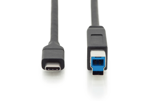 Digitus USB-C connection cable, USB-C - USB-B