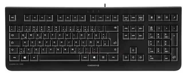 CHERRY KC 1000 keyboard Home USB Swiss Black