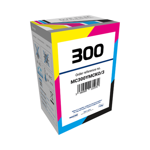 Magicard MC300YMCKO printer ribbon 300 pages Black, Cyan, Magenta, Yellow