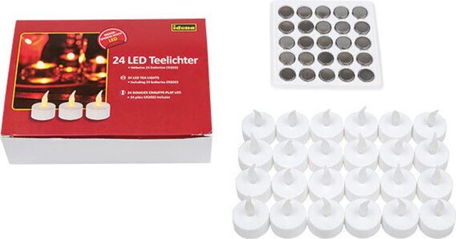 CANDLE Idena LED-Teelichter 4.8 Cm White