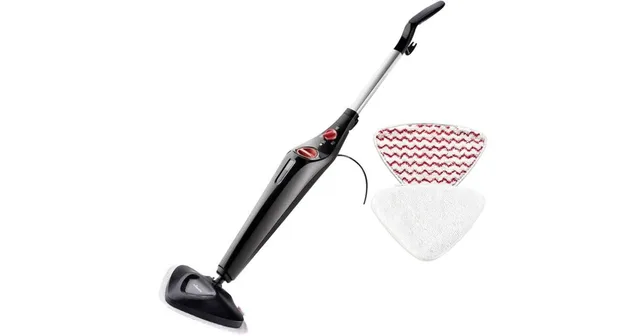 Dampfreiniger Steam Plus PowerPad (Schwarz/Rot, 1.550 Watt)