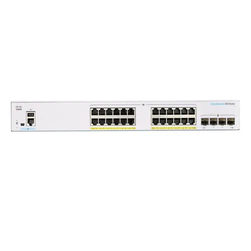 Cisco CBS350 Managed L3 Gigabit Ethernet (10/100/1000) Power over Ethernet (PoE) 1U Black, Grey