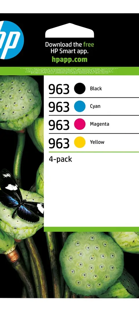 HP 963 4-pack Black/Cyan/Magenta/Yellow Original Ink Cartridges