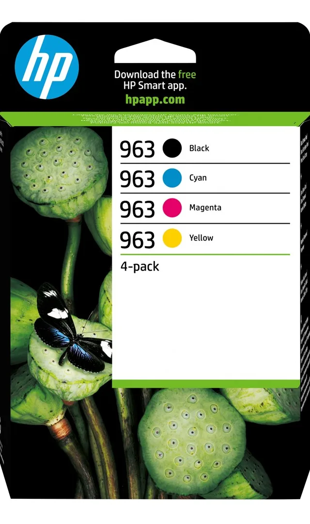 HP 963 4-pack Black/Cyan/Magenta/Yellow Original Ink Cartridges